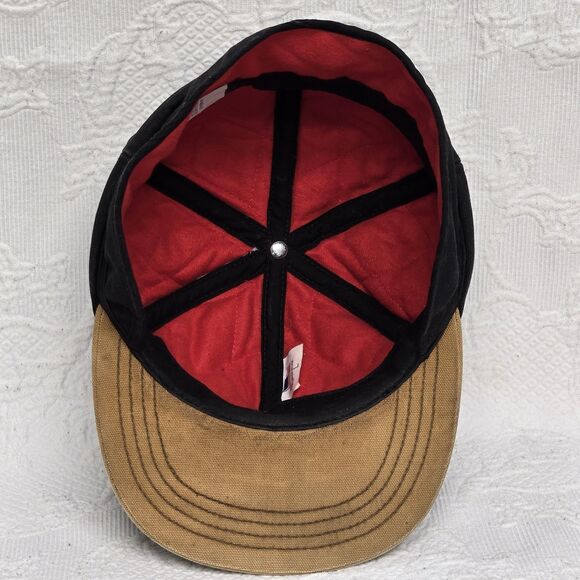 Carhartt Cap Fitted Mens Large Canvas Quilted Duck Hat Ear Flap Made USA Warm - Picture 9 of 12